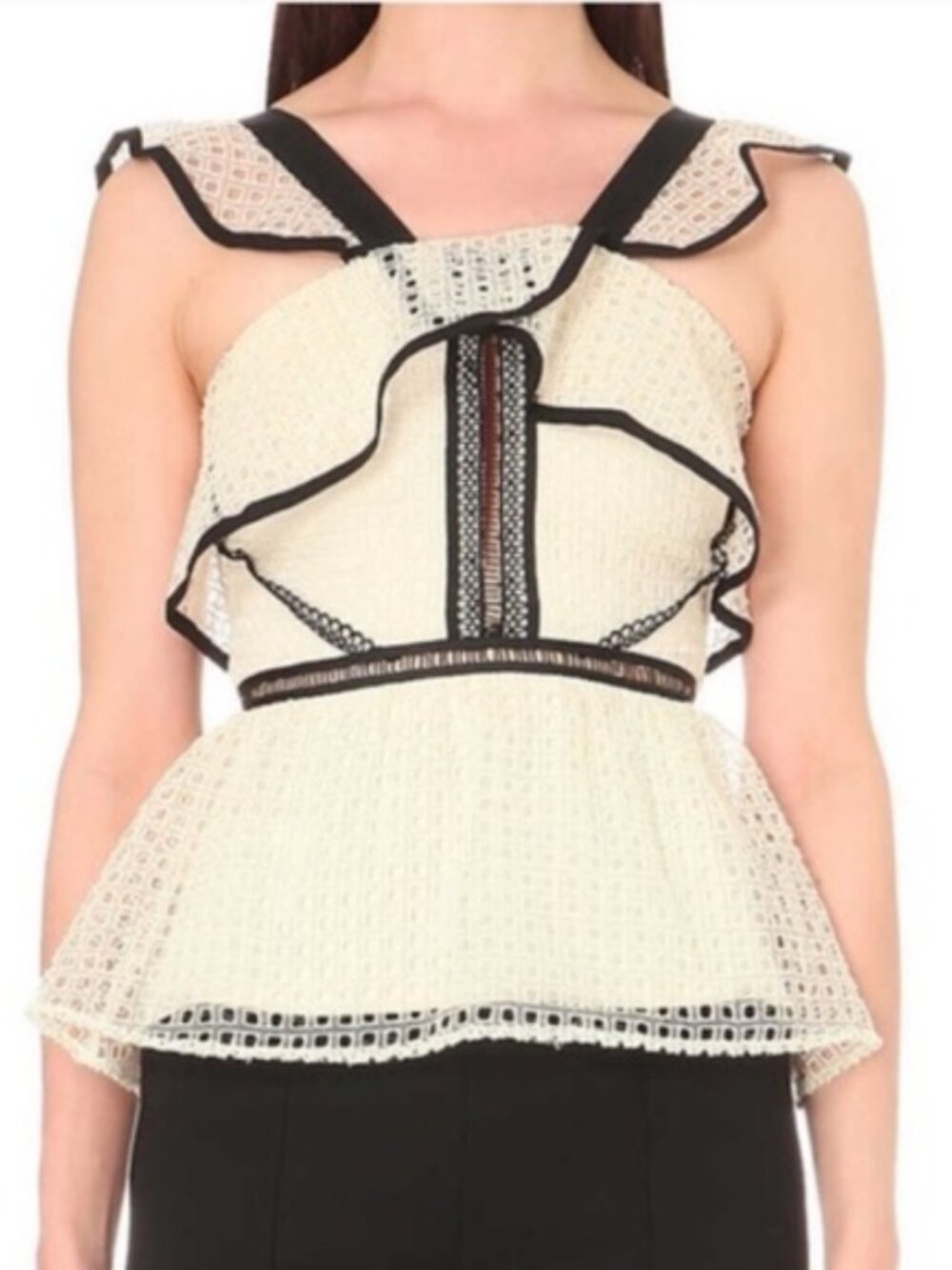 Self-Portrait Lace Top (0)